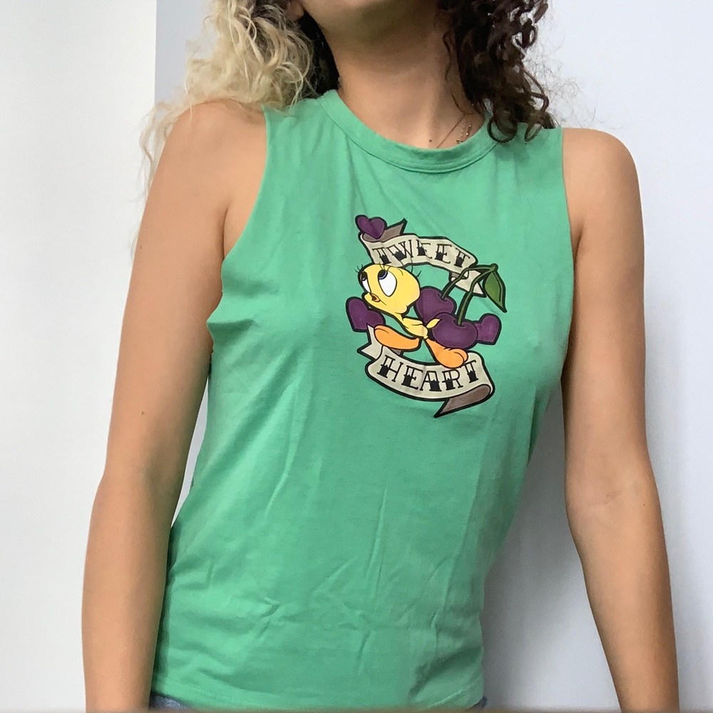 Tweety Bird “Tweet Heart” muscle tee